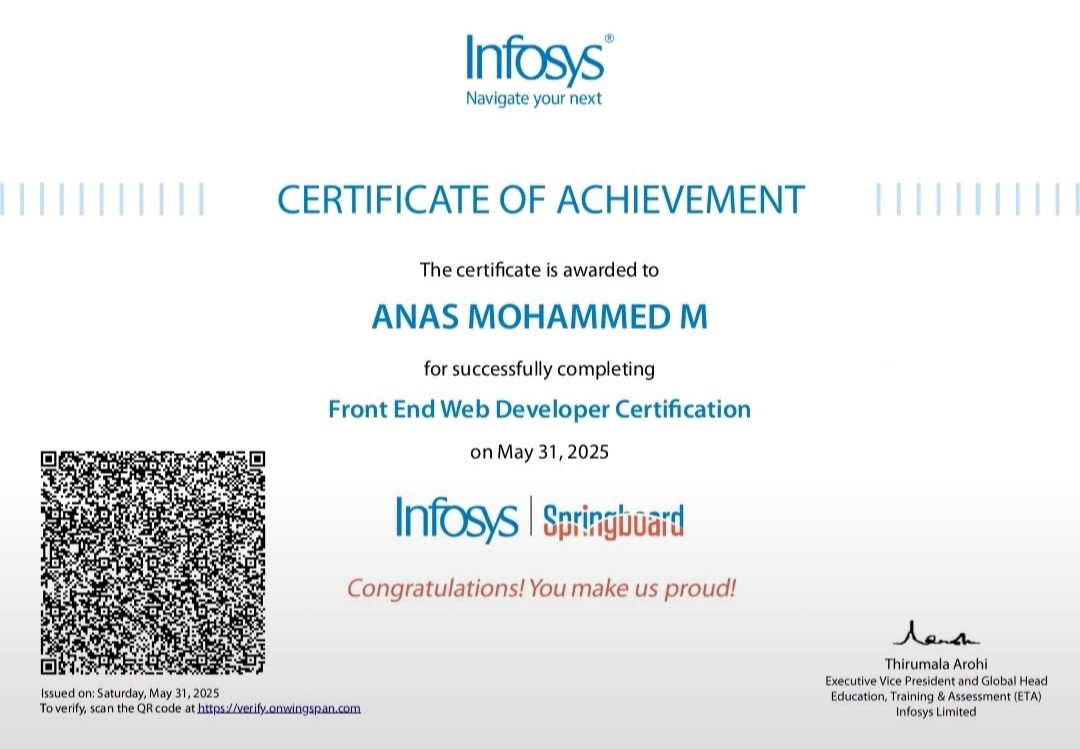 Infosys Springboard